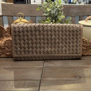 Cole Hann woven clutch
